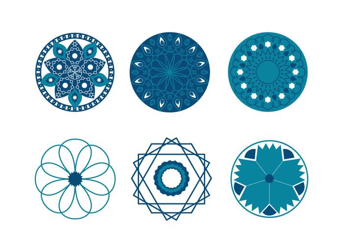 Geometric Islamic Symbols Vector