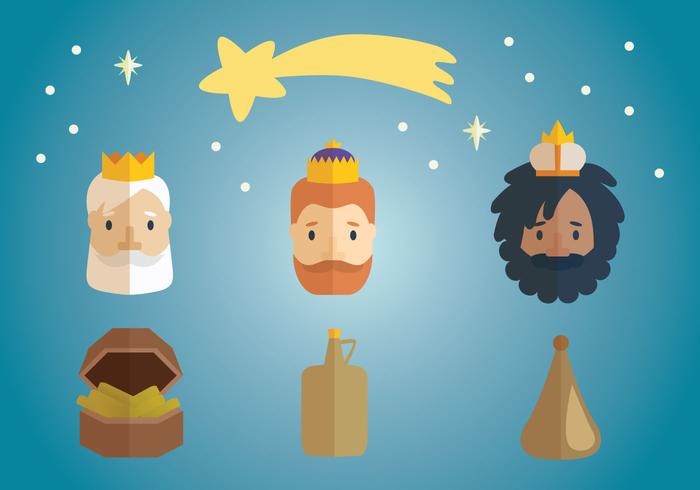 Tres Reyes de Reyes vectorial vector