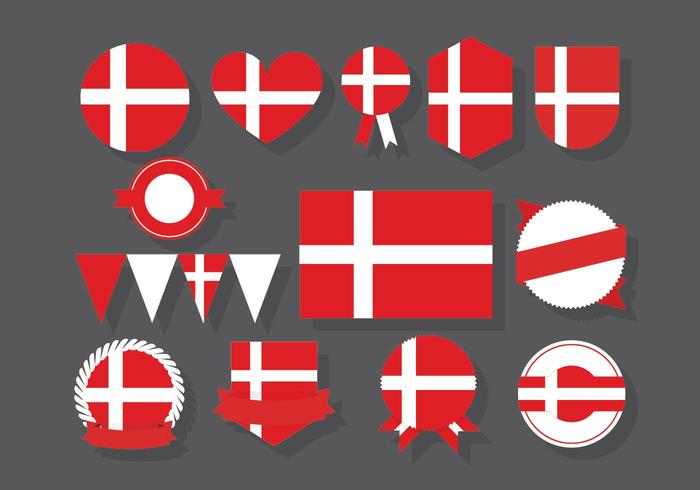 Danish Badges vector