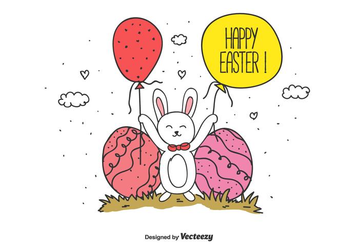 Happy Easter Vector Background