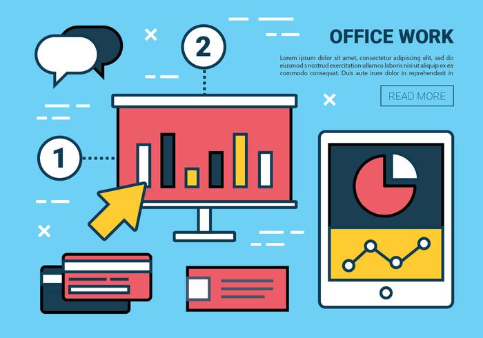 Free Flat Line Marketing Vector Elements