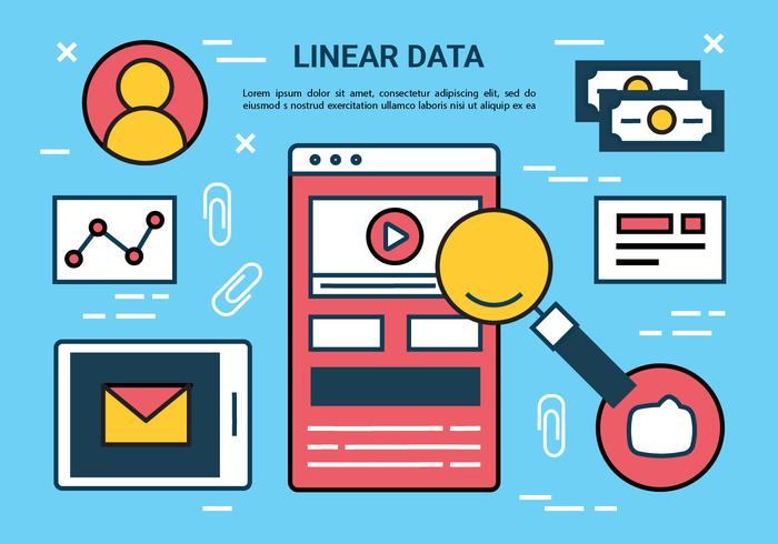 Free Flat Line Marketing Vector Elements