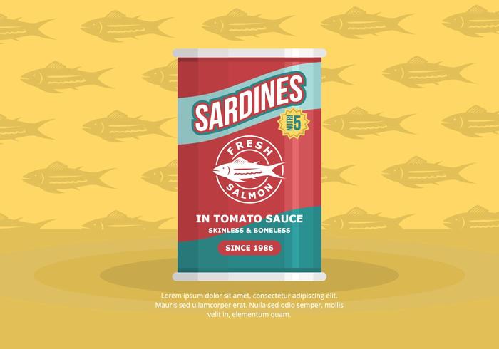 Sardine Background vector