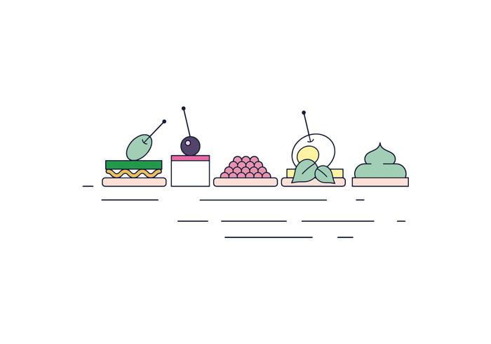 Free Canapés Vector Free Canapés Vector