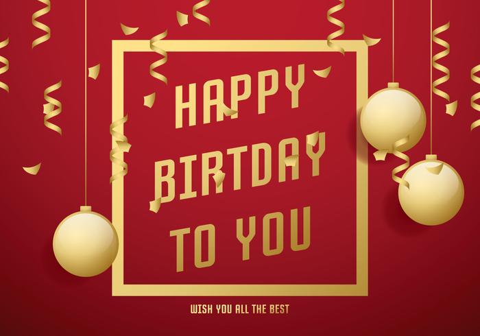 Red Birthday Card