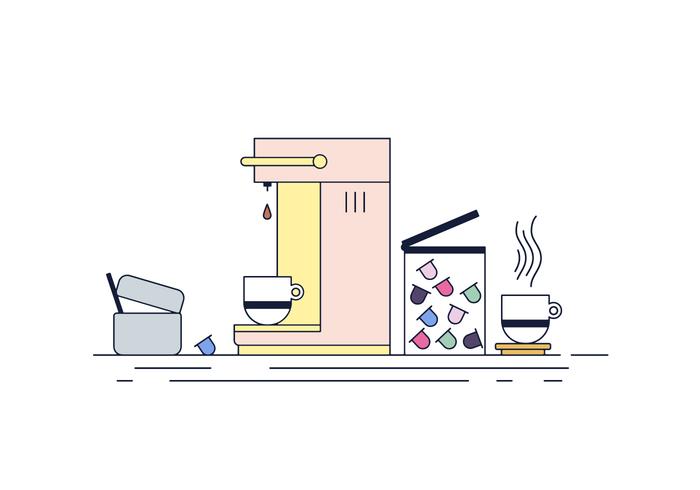 Free Coffee Machine Vector