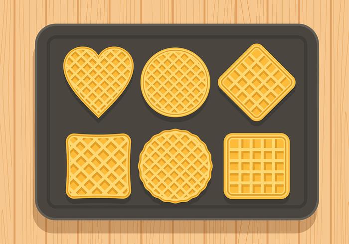 Waffles Set Free Vector Waffles Set Free Vector