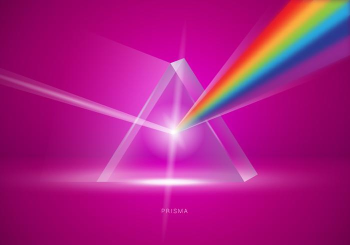 Realistic Prisma Triangle Vector Illustration