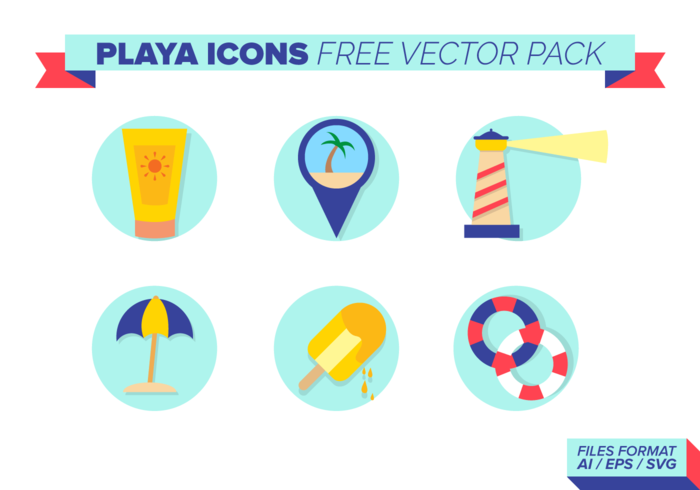 Playa Icons Free Vector Pack