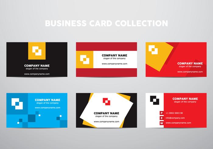 Business Card Collection vector