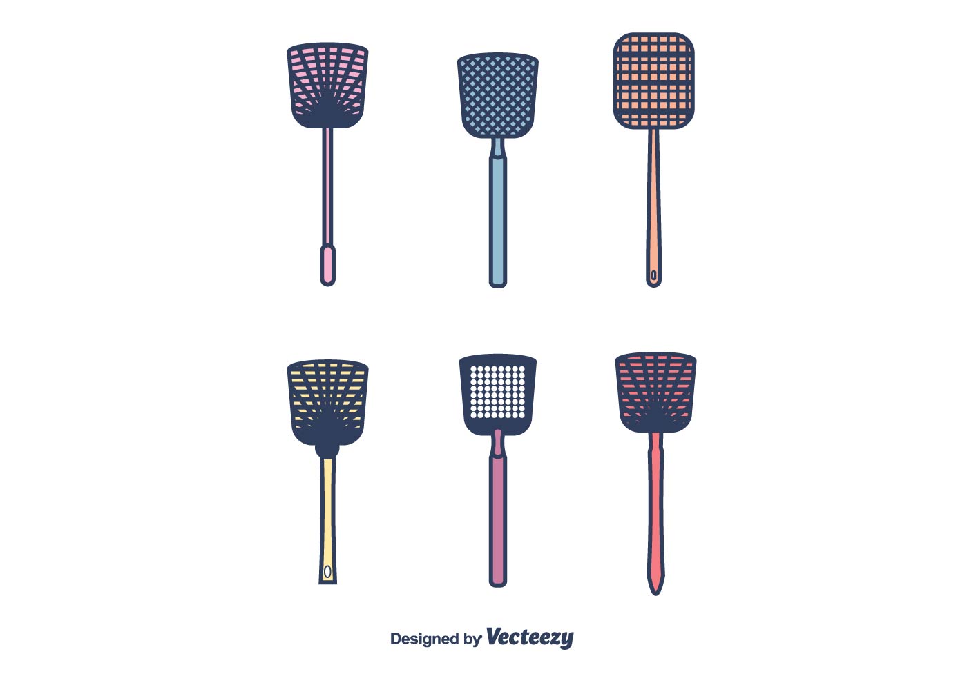 Fly Swatter Vector Pack 144077 Vector Art at Vecteezy