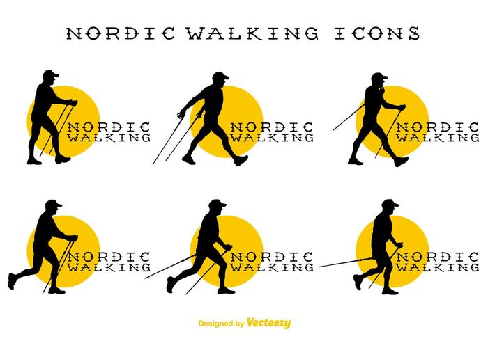 Vectorial Signs Nordic Walking vector