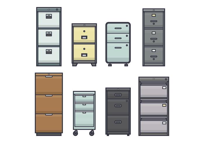 Office File Cabinet Vectors