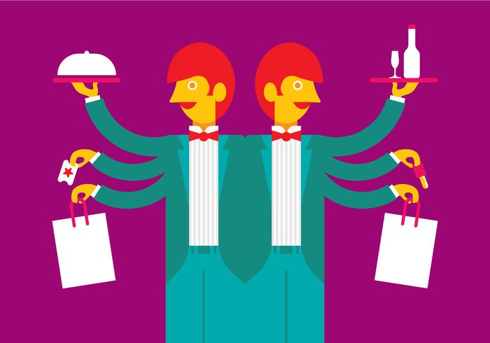 Concierge Colorful Vector Concierge Colorful Vector