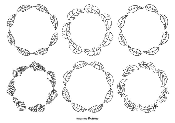 Cute Sketchy Hand Drawn Frame Collection vector