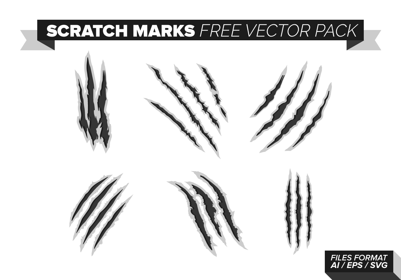 Download Scratch Marks Free Vector Pack - Download Free Vectors ...