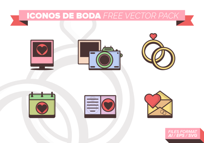 Iconos De Boda Free Vector Pack Iconos De Boda Free Vector Pack