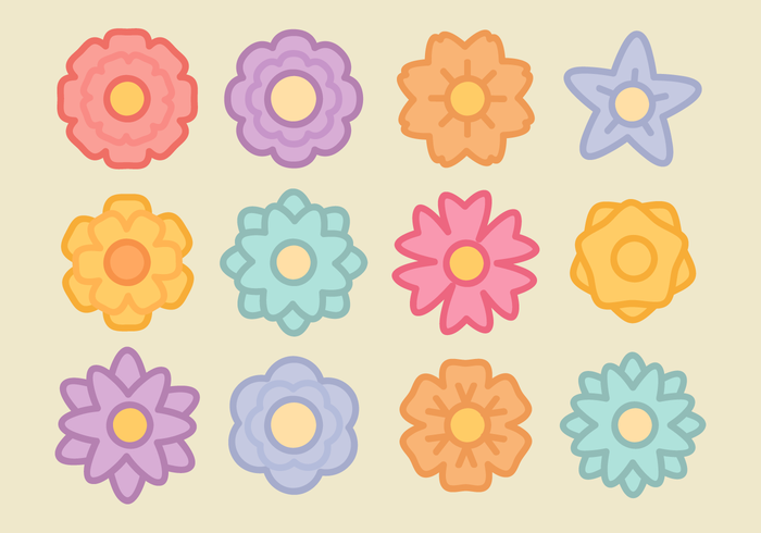 Free Minimalist Flowers Vector