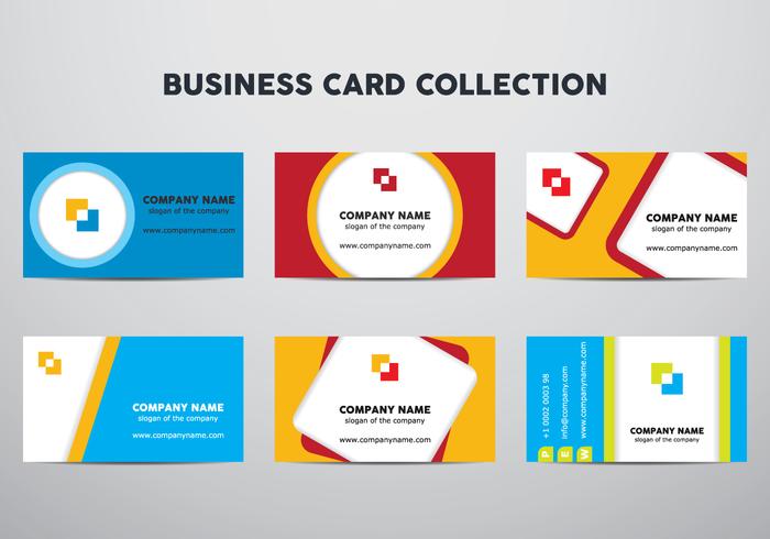 Business Card Set vector