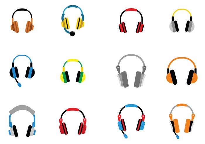 Audio Head Phone Vector Icon