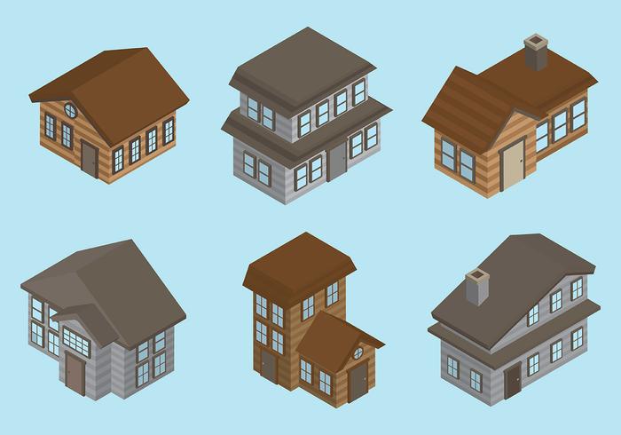 Free Chalet Icons Vector
