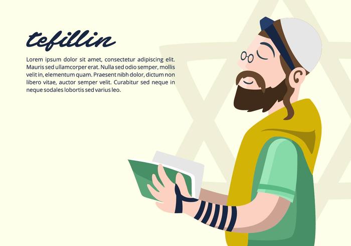 Tefillin Background vector