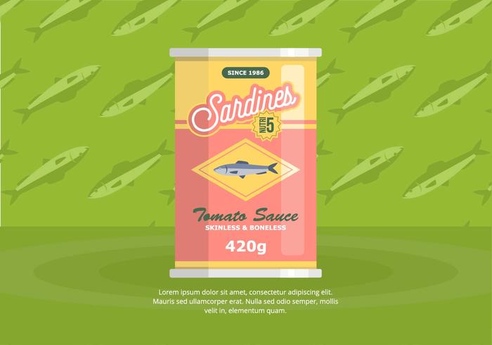 Sardine Background vector