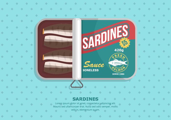 Sardine Background vector