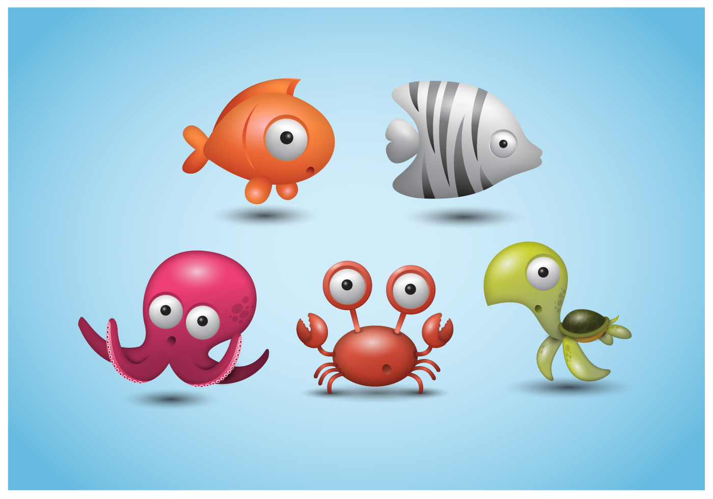 Download Cute Animal Icons Vector - Download Free Vector Art, Stock Graphics & Images