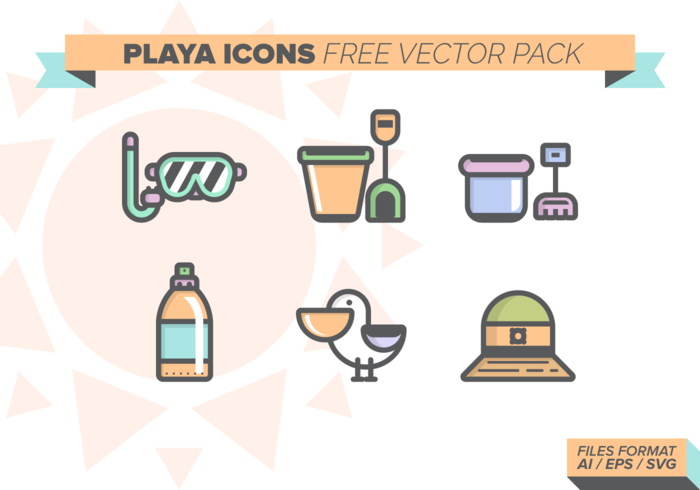 Playa Icons Free Vector Pack Playa Icons Free Vector Pack