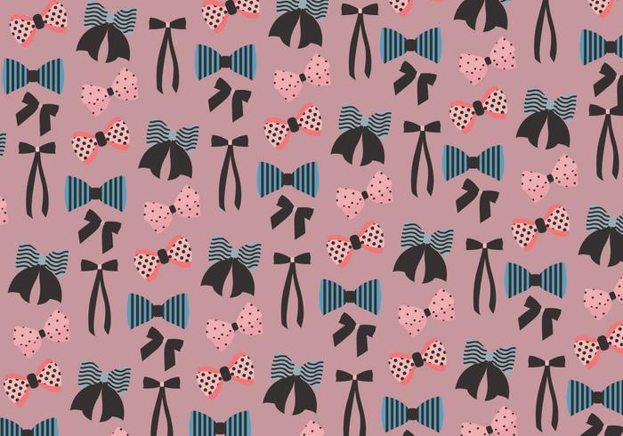 Hair Ribbon Pattern Vector