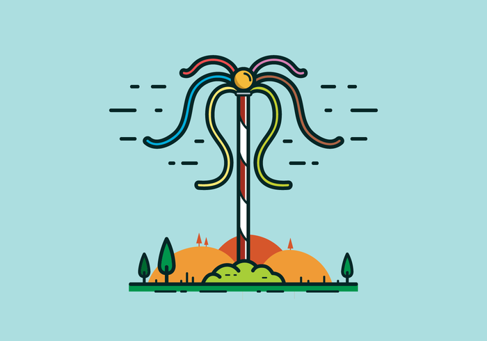 Free Maypole Vector