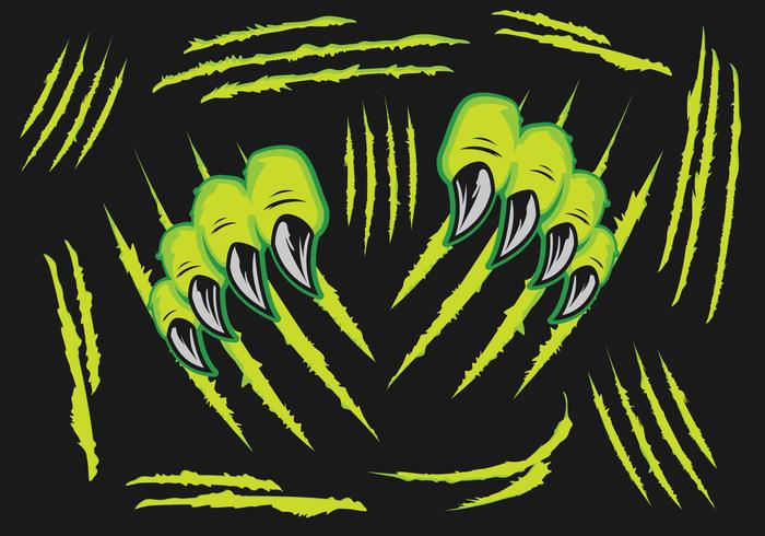 Monsters Claw Scratches vector