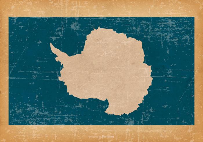 Flag of Antarctica on Grunge Background vector