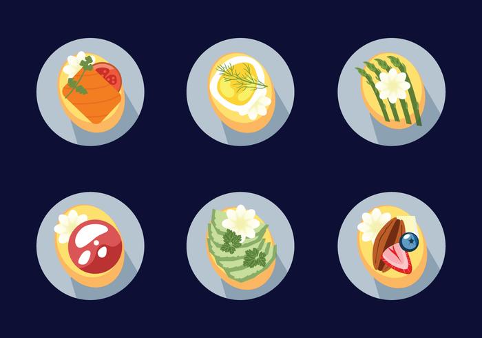 Canapés Vector Set