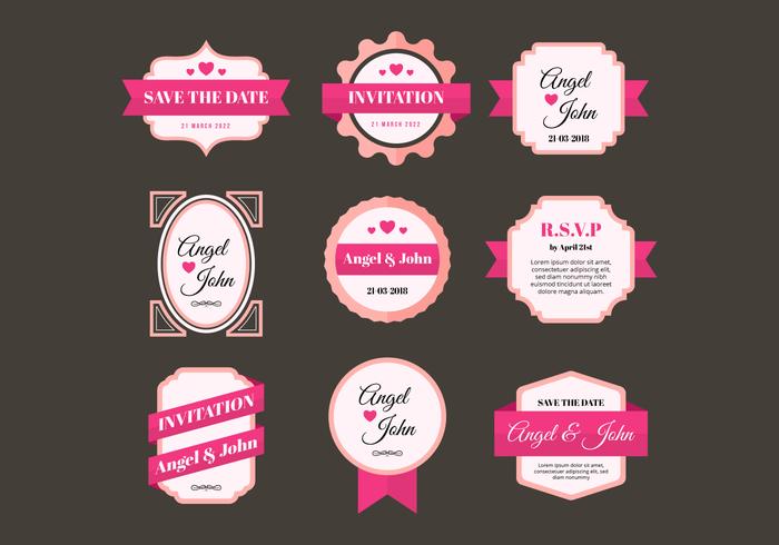 Free Wedding Frames Vector