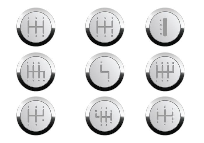 Gearbox Button Vector