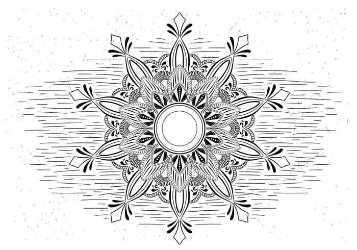 Libre de ilustración vectorial Mandala vector