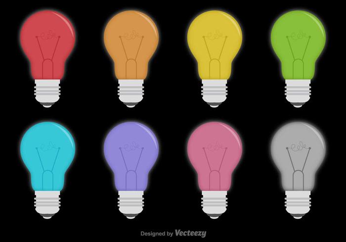 Vector Bulb Icon Set 144528 Vector Art at Vecteezy