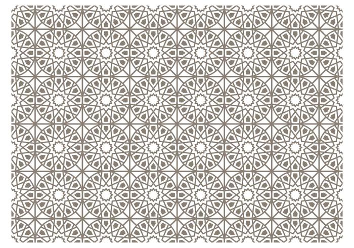 Gray Islamic Vector Pattern