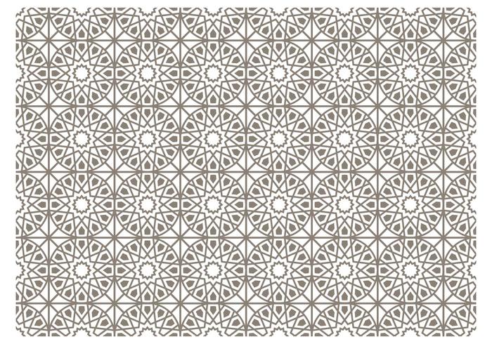 Gray Islamic Vector Pattern