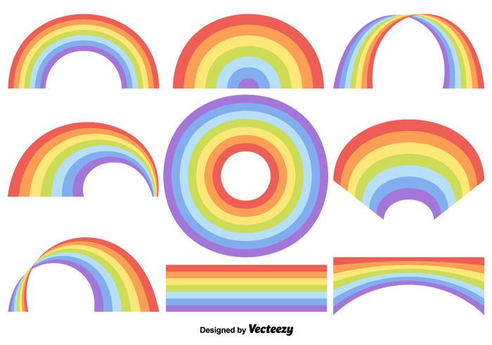 Colección de vector de arco iris