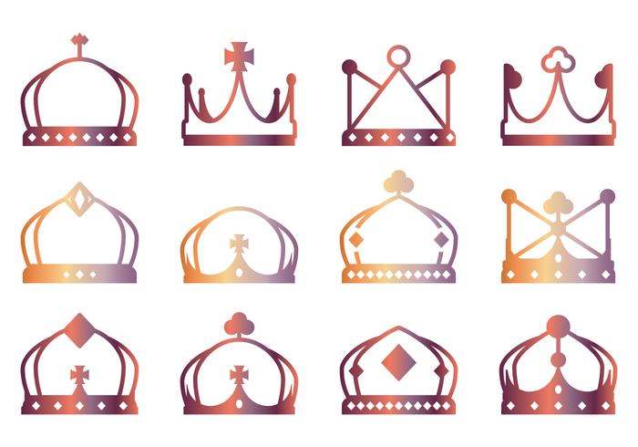 lineart crown icons download free vector art stock graphics images