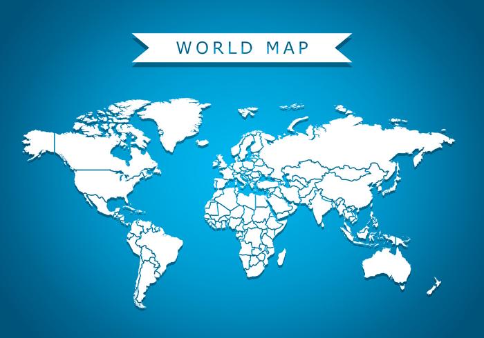 Antecedentes Mundial mapa vectorial vector