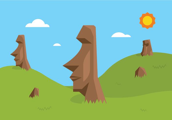 Easter Island Landmark vector