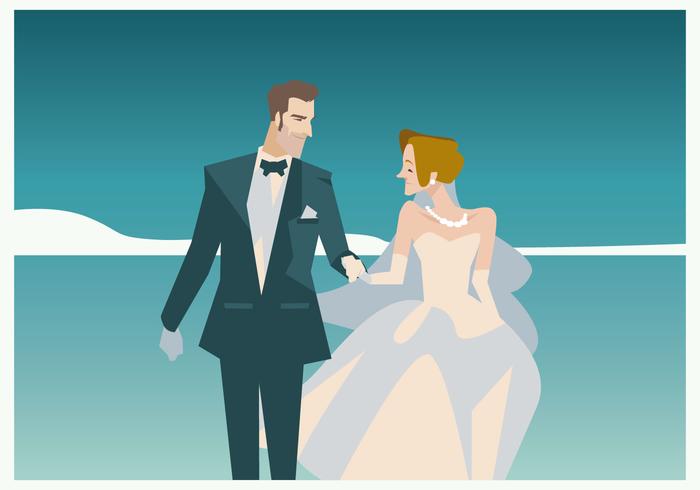 Couple in Marriage Vector Couple in Marriage Vector