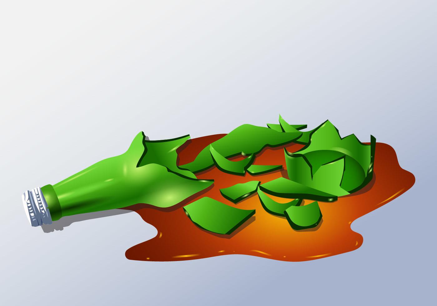 Broken Bottle Glass Vector 144648 Vector Art at Vecteezy