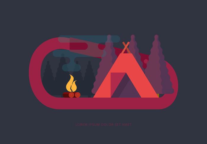 Camp Carabiner Illustration