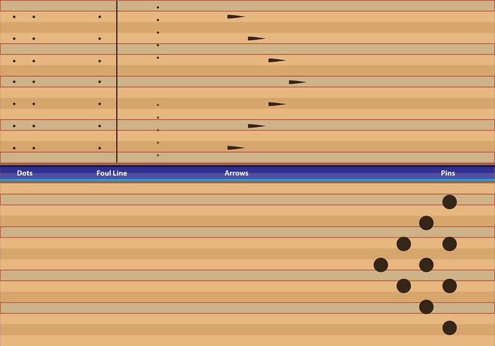 Bowling Lane Information Tips vector