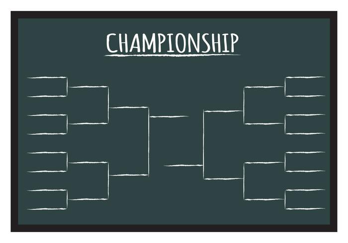 Championship Bracket on board vector